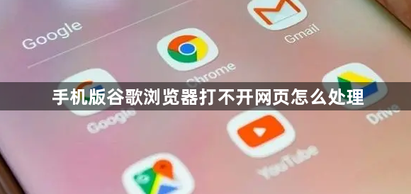 手机版谷歌浏览器打不开网页怎么处理1