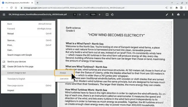 谷歌Chrome浏览PDF阅读器增强OCR功能2