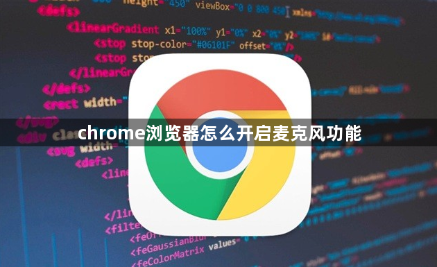 chrome浏览器怎么开启麦克风功能1