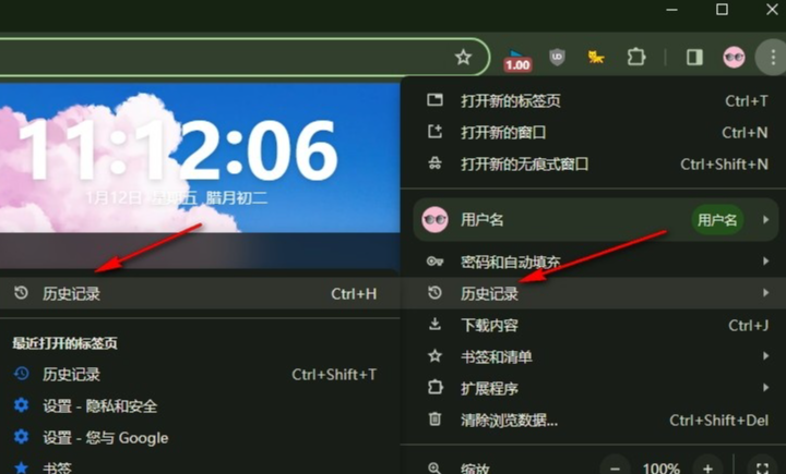 谷歌浏览器怎么按网站查看历史记录3